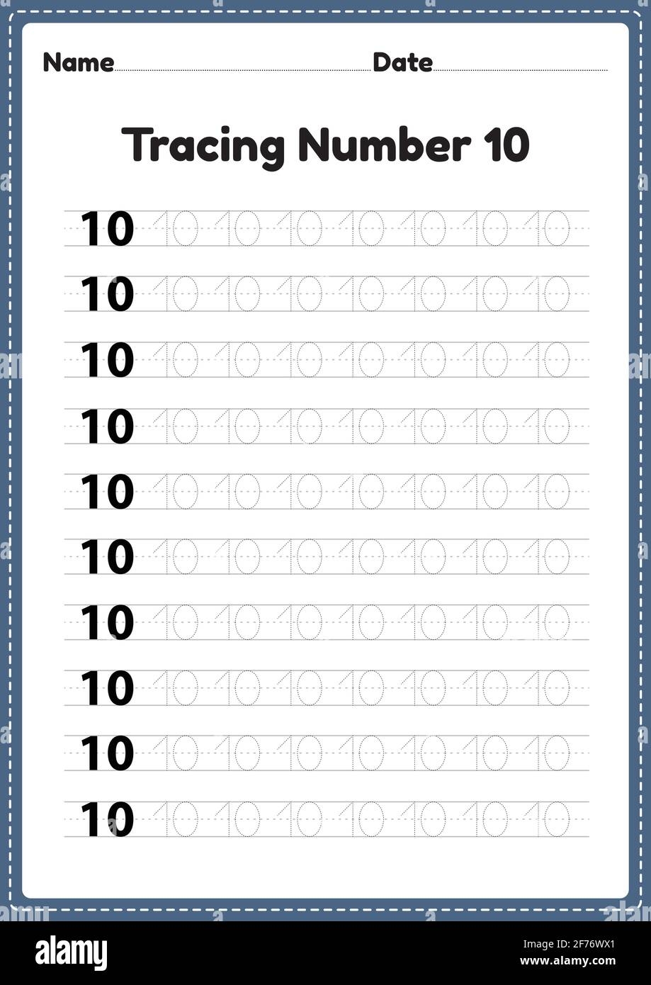 kindergarten number writing worksheets