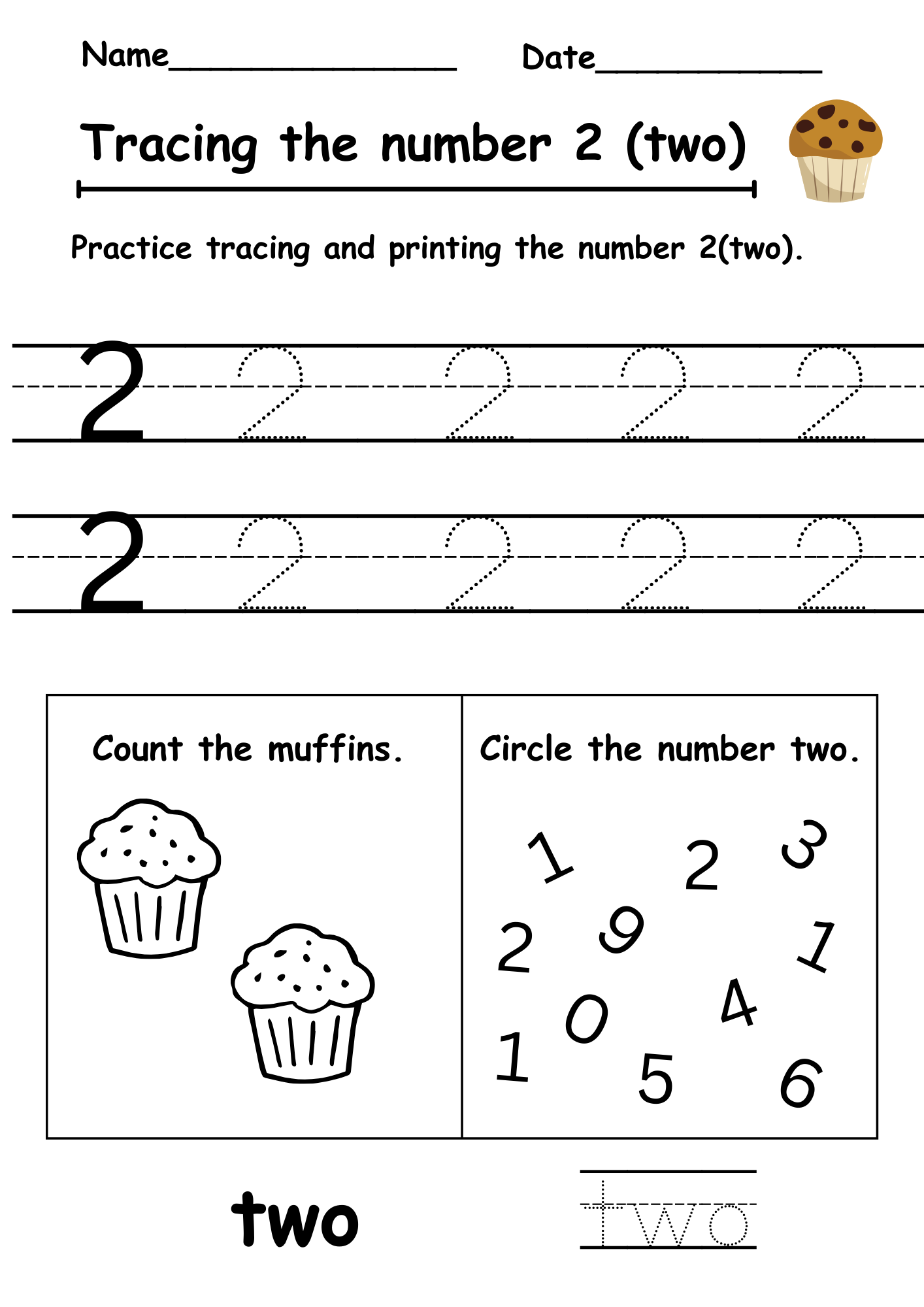 Tracing Number 2 Worksheet Free Downloadable Worksheets Tracing Number 2 Worksheet Free Downloadable Worksheets