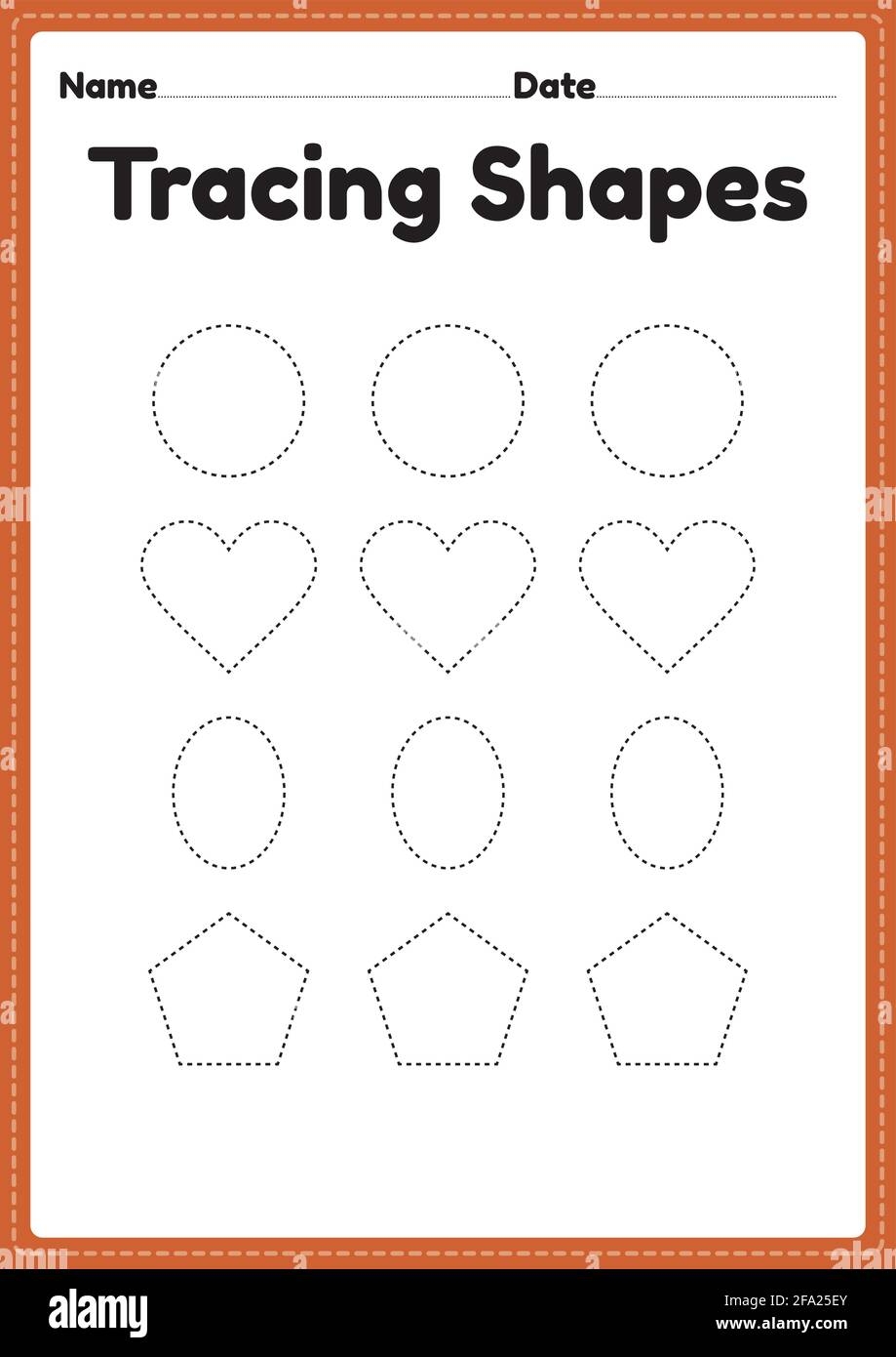 Tracing Shapes Worksheet For Kindergarten And Preschool Kids For Handwriting Practice And Educational Activities In A Printable Page Illustration Stock Vector Image Art Alamy Tracing Shapes Worksheet For Kindergarten And Preschool Kids For Handwriting Practice And Educational Activities In A Printable Page Illustration Stock Vector Image Art Alamy