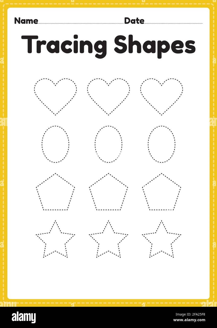 Tracing Shapes Worksheet For Kindergarten And Preschool Kids For Handwriting Practice And Educational Activities In A Printable Page Illustration Stock Vector Image Art Alamy Tracing Shapes Worksheet For Kindergarten And Preschool Kids For Handwriting Practice And Educational Activities In A Printable Page Illustration Stock Vector Image Art Alamy