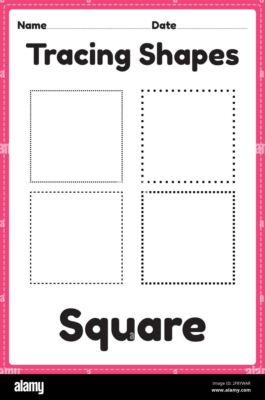 shapes worksheet for kindergarten