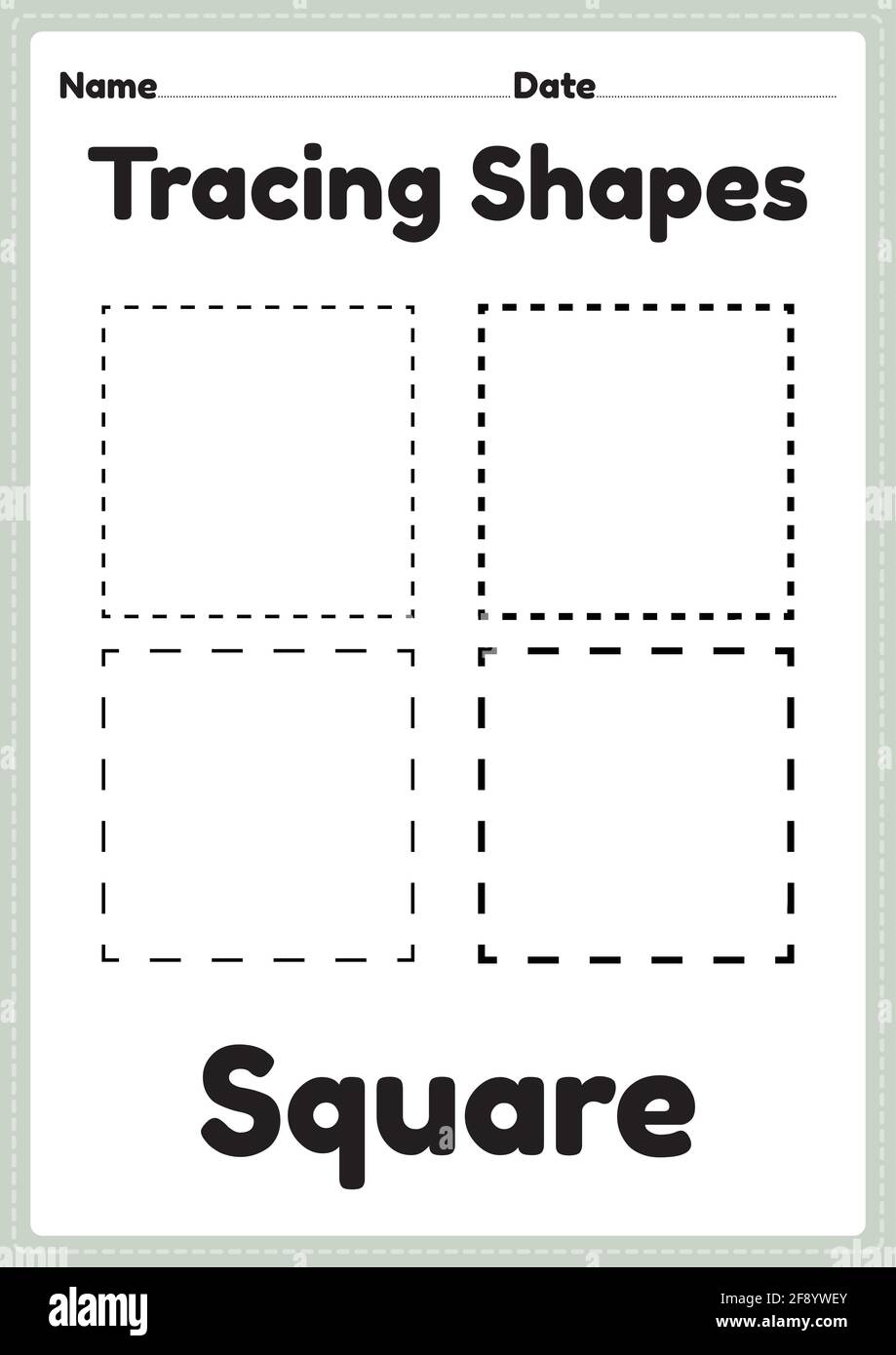 Tracing Square Shapes Worksheet For Kindergarten Hi res Stock Photography And Images Alamy Tracing Square Shapes Worksheet For Kindergarten Hi res Stock Photography And Images Alamy