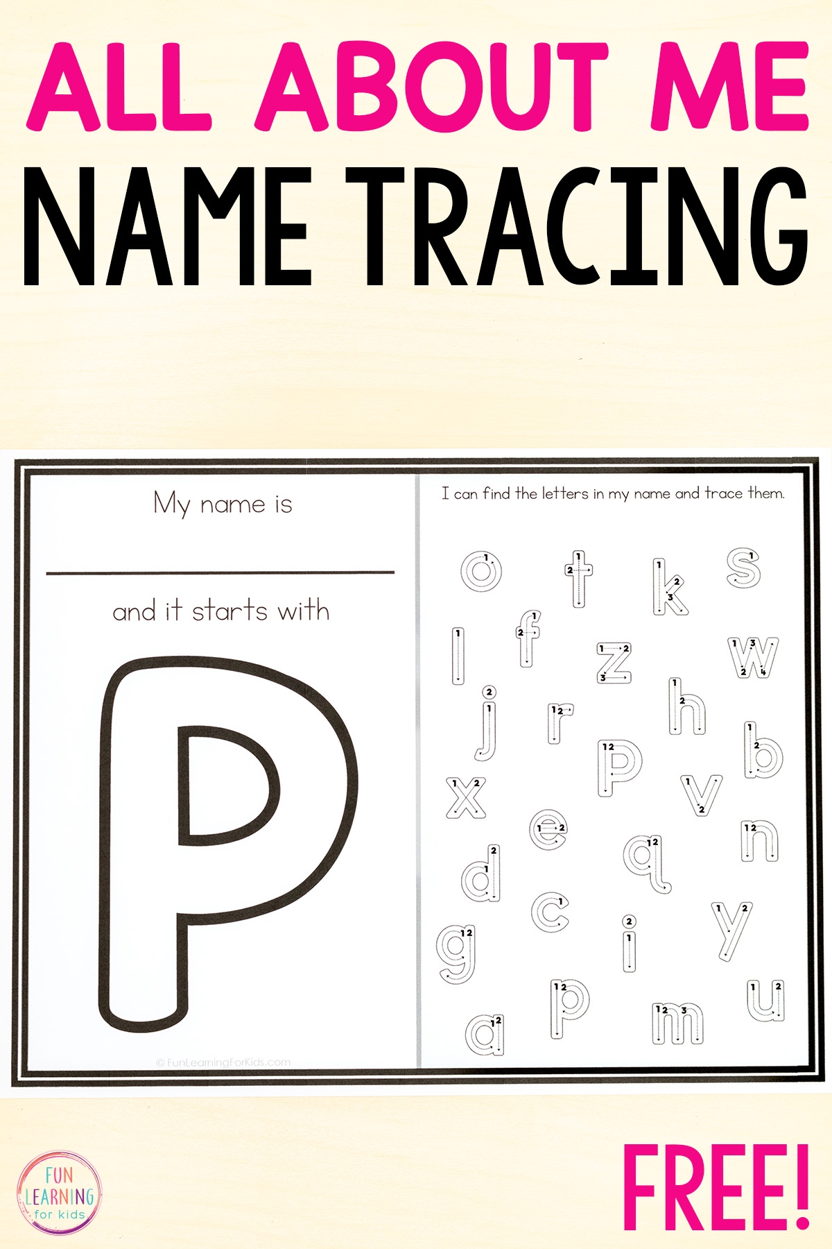 name worksheets for kindergarten