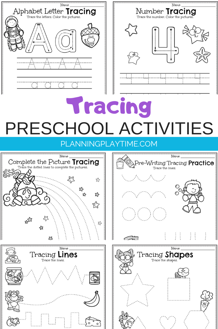 tracing worksheets free printable