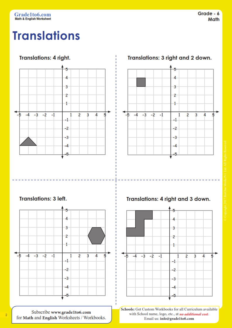translations math worksheets translations math worksheets