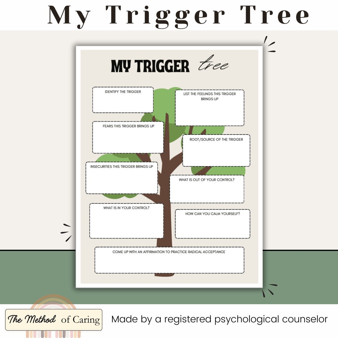 free printable identifying triggers worksheets