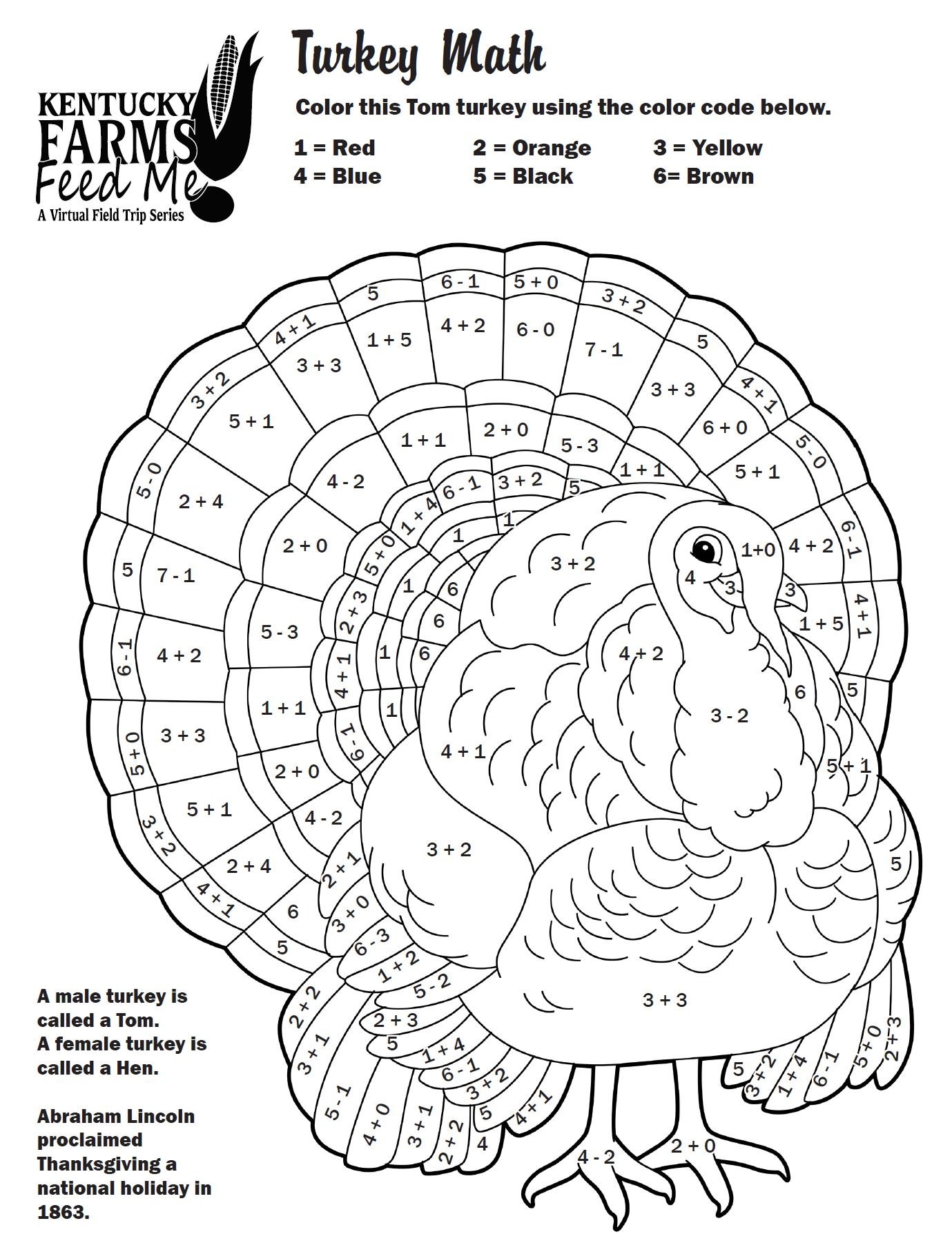 math coloring worksheets