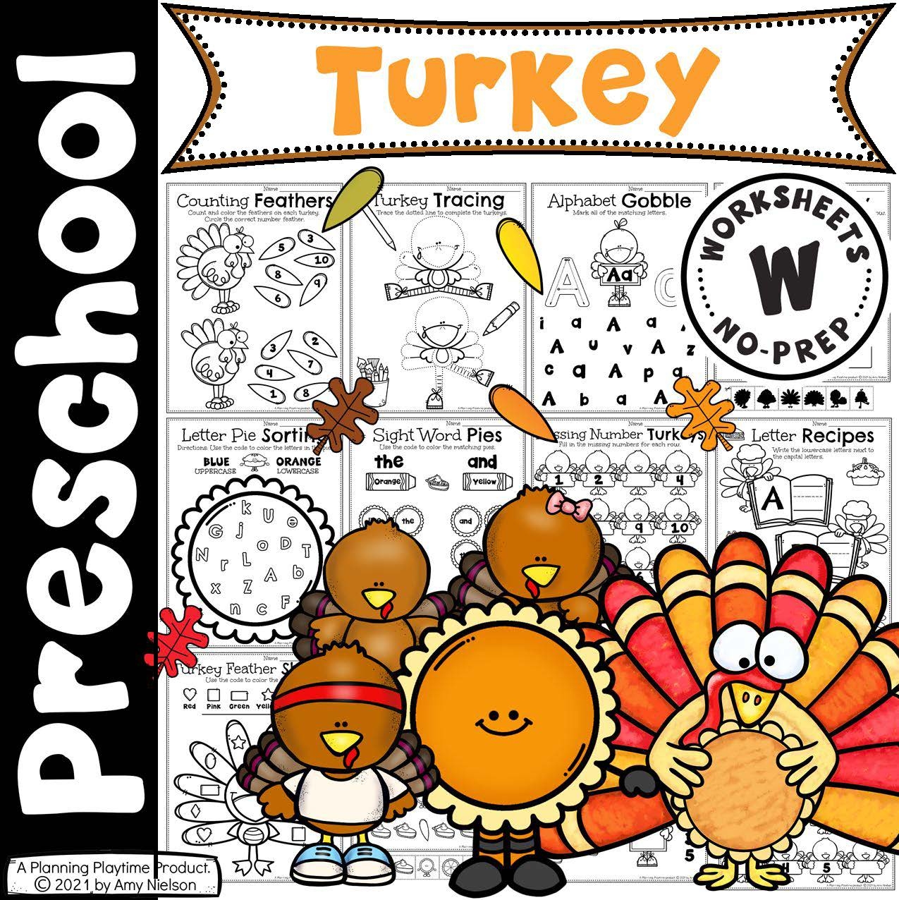 Turkey Worksheets For Preschool Planning Playtime