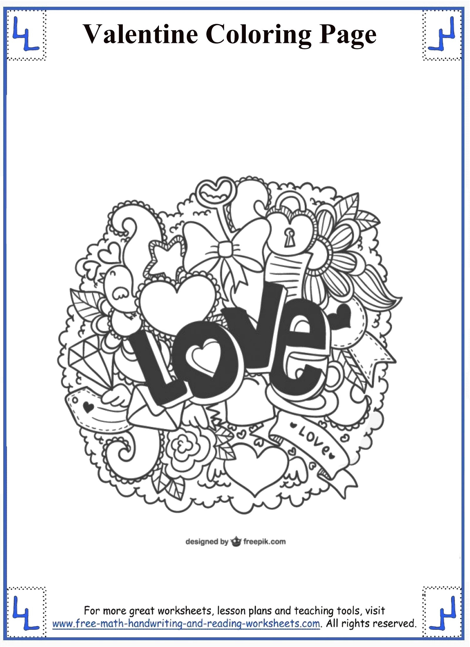 Valentines Day Coloring Pages Valentines Day Coloring Pages