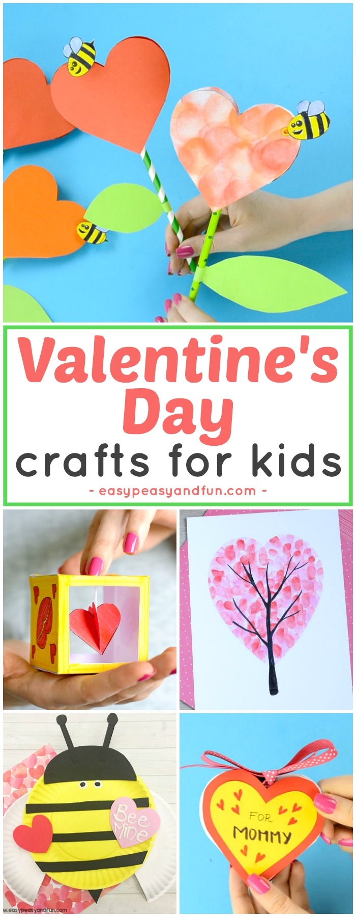 Valentines Day Crafts For Kids Art And Craft Ideas For All Ages Easy Peasy And Fun