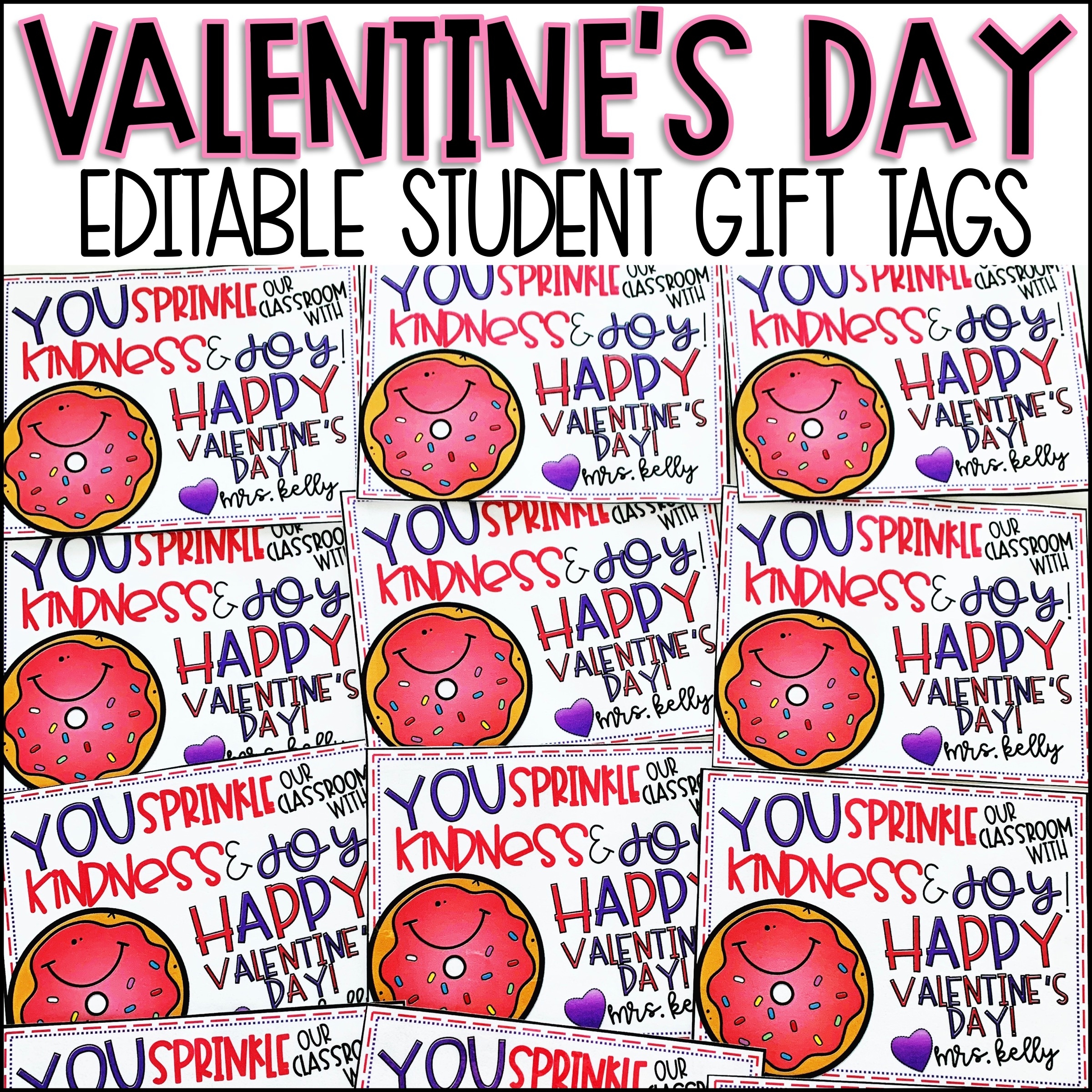 Valentines Day Gift Tag To Students Made By Teachers