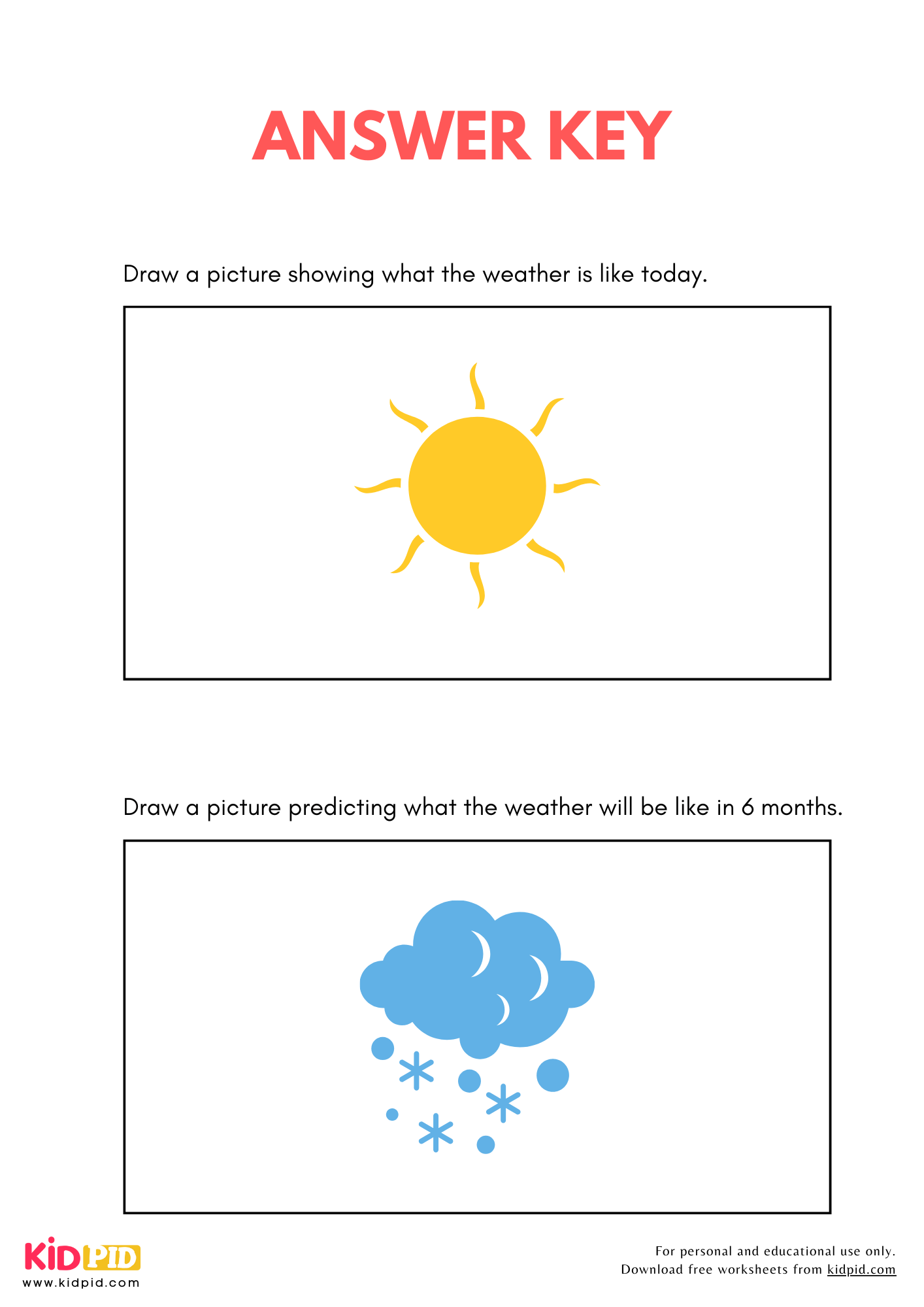 Weather Prediction Practice Worksheet For Kindergarten Kidpid Weather Prediction Practice Worksheet For Kindergarten Kidpid