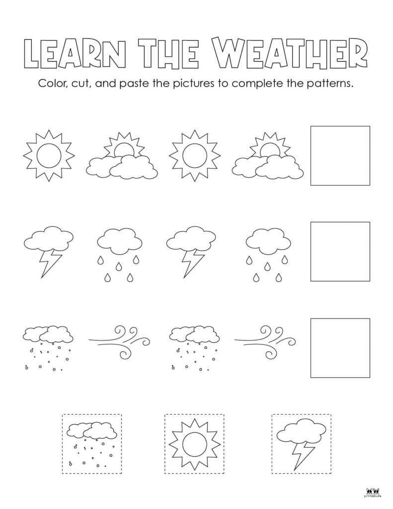 Weather Worksheets Printables 50 FREE Pages Printabulls
