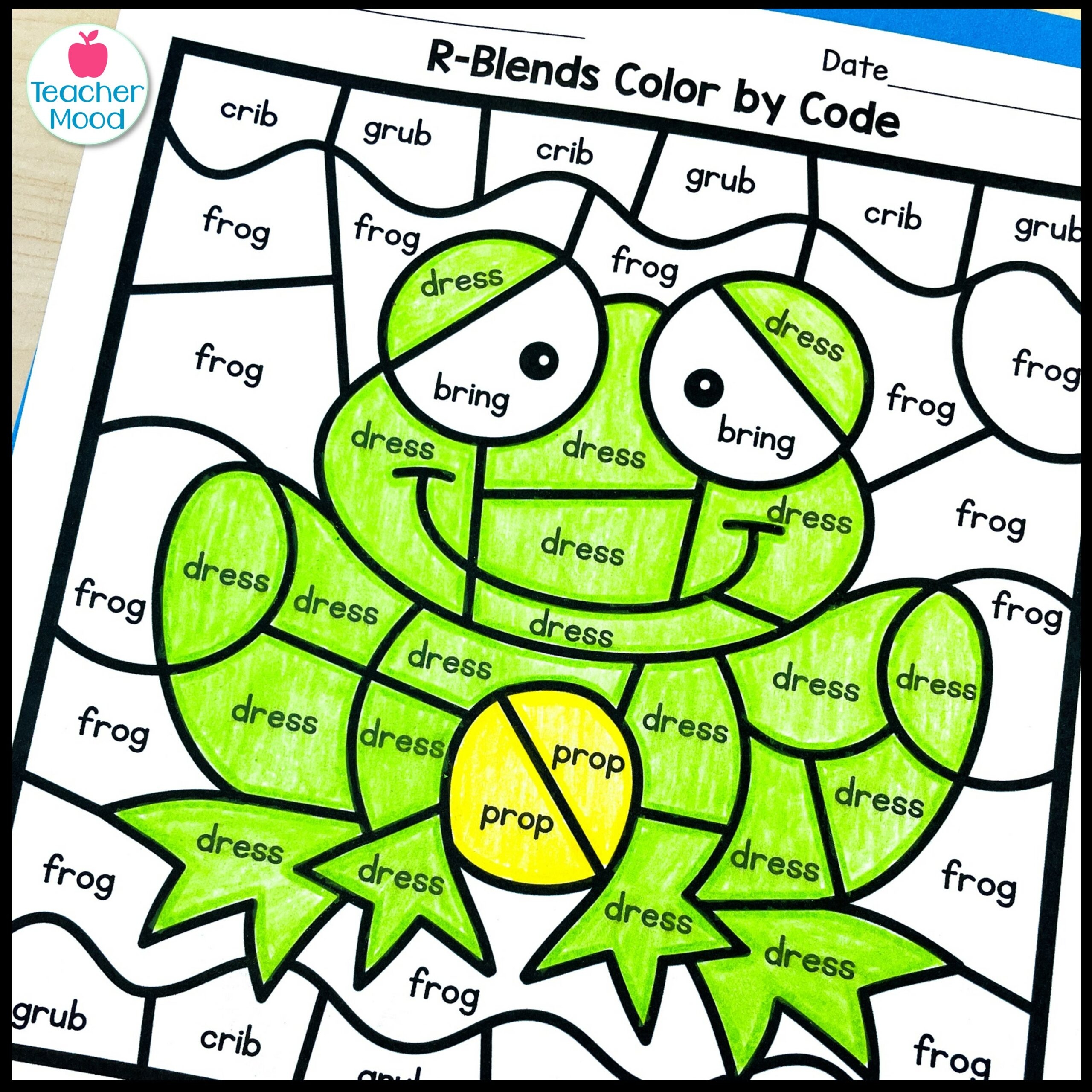 Word Work Coloring Pages Phonics Worksheets Decodables Made By Teachers