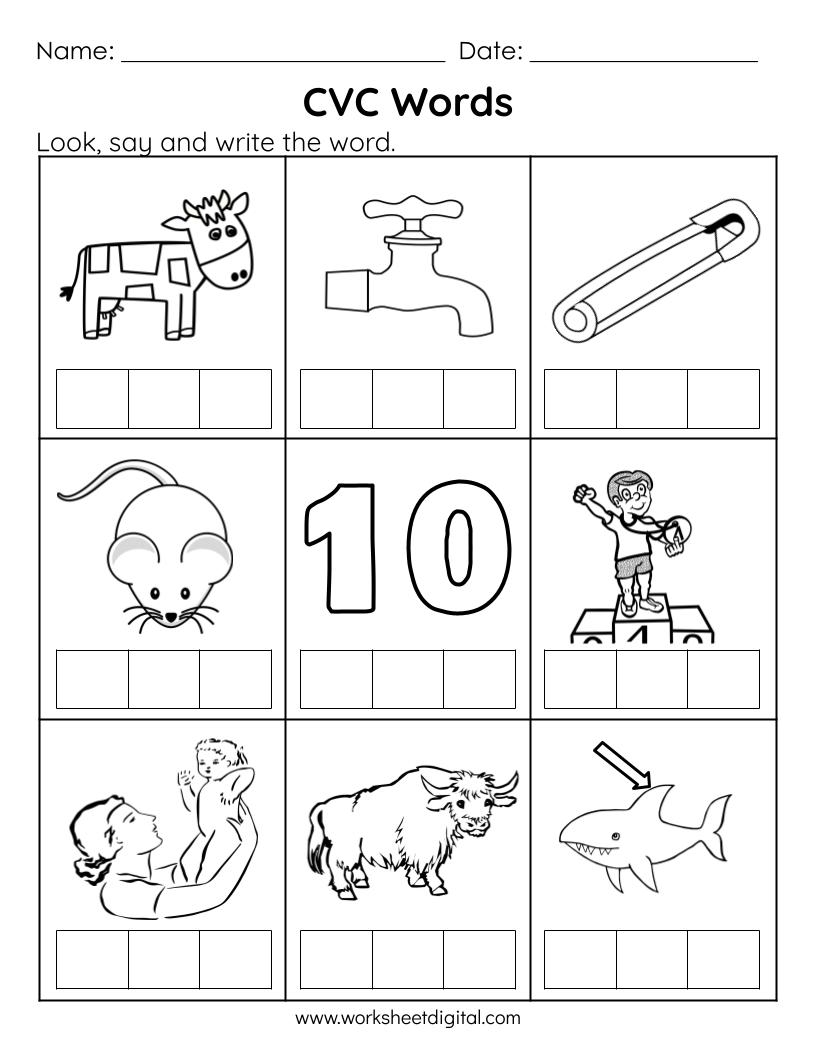 phonics worksheets for kindergarten pdf
