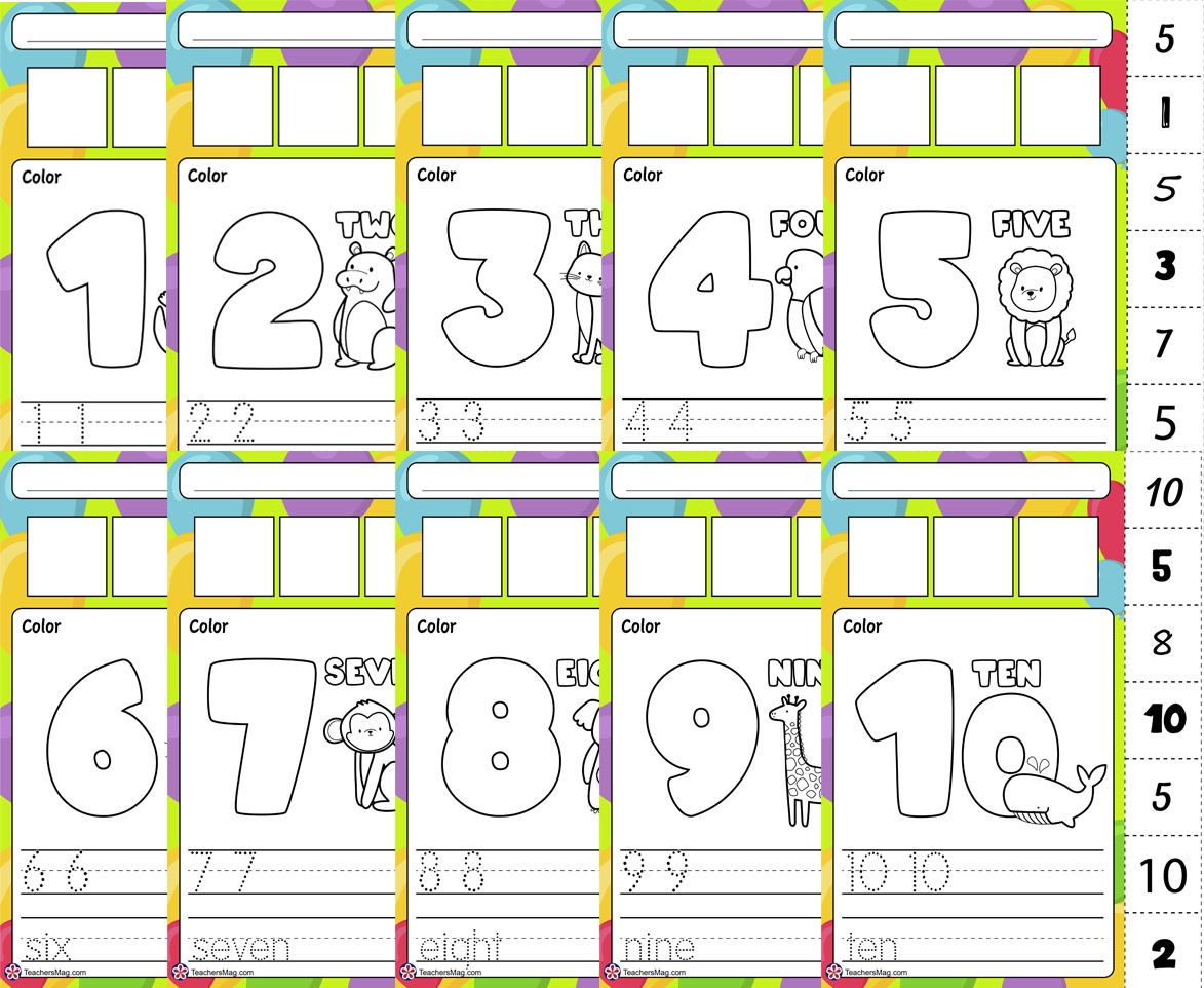 Worksheets For Kindergarten On The Numbers 1 To 10 TeachersMag Worksheets For Kindergarten On The Numbers 1 To 10 TeachersMag