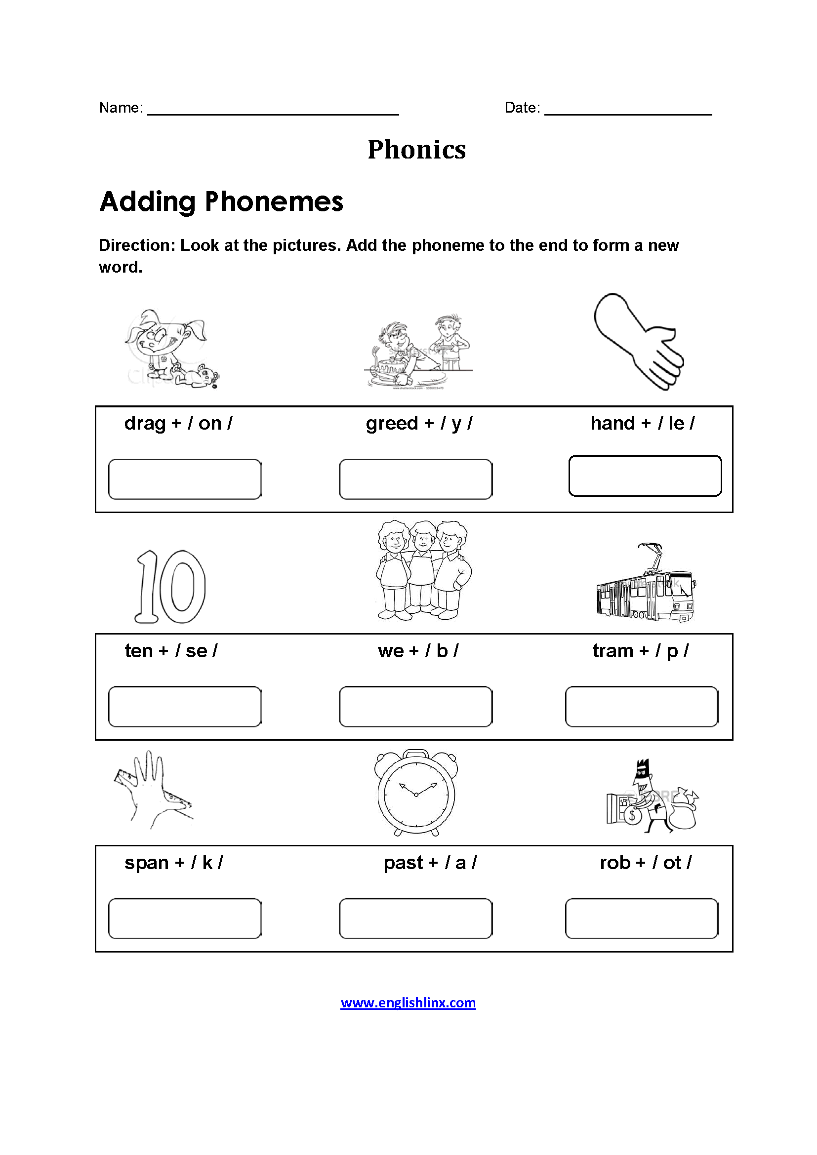 fourth grade phonics worksheets