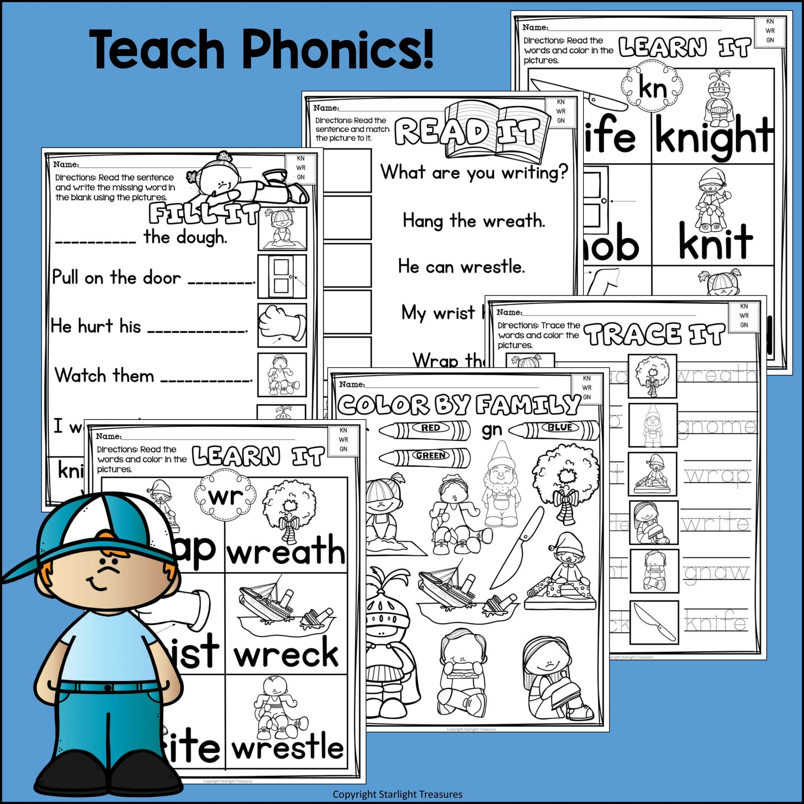 kn worksheets phonics