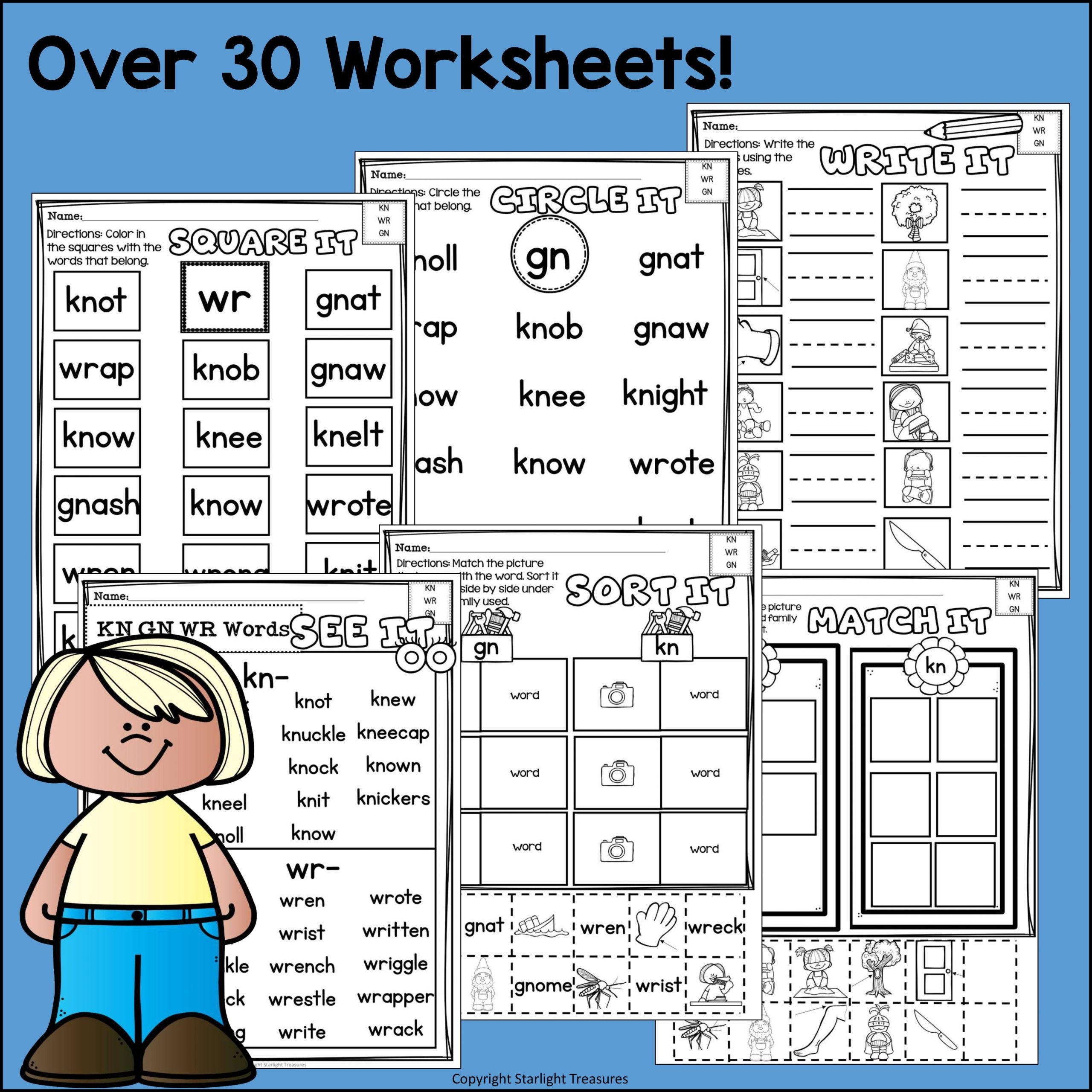 WR KN GN Worksheets And Activities For Early Readers Phonics Made By Teachers