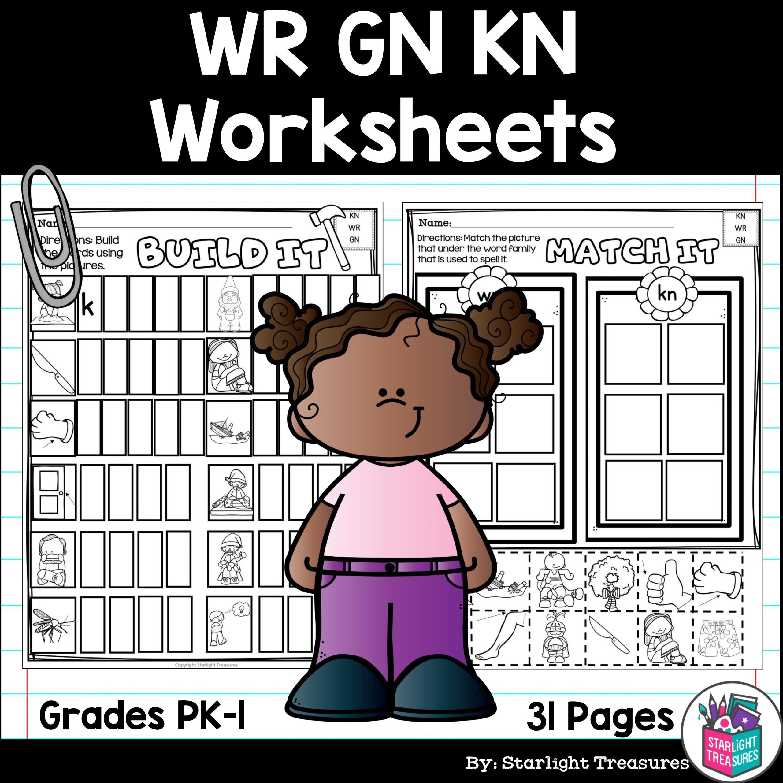 WR KN GN Worksheets And Activities For Early Readers Phonics Made By Teachers