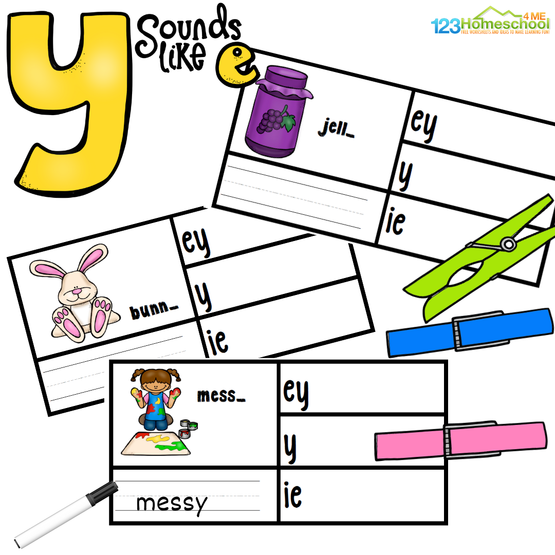 Y EY And IE At The End Of Words Activity