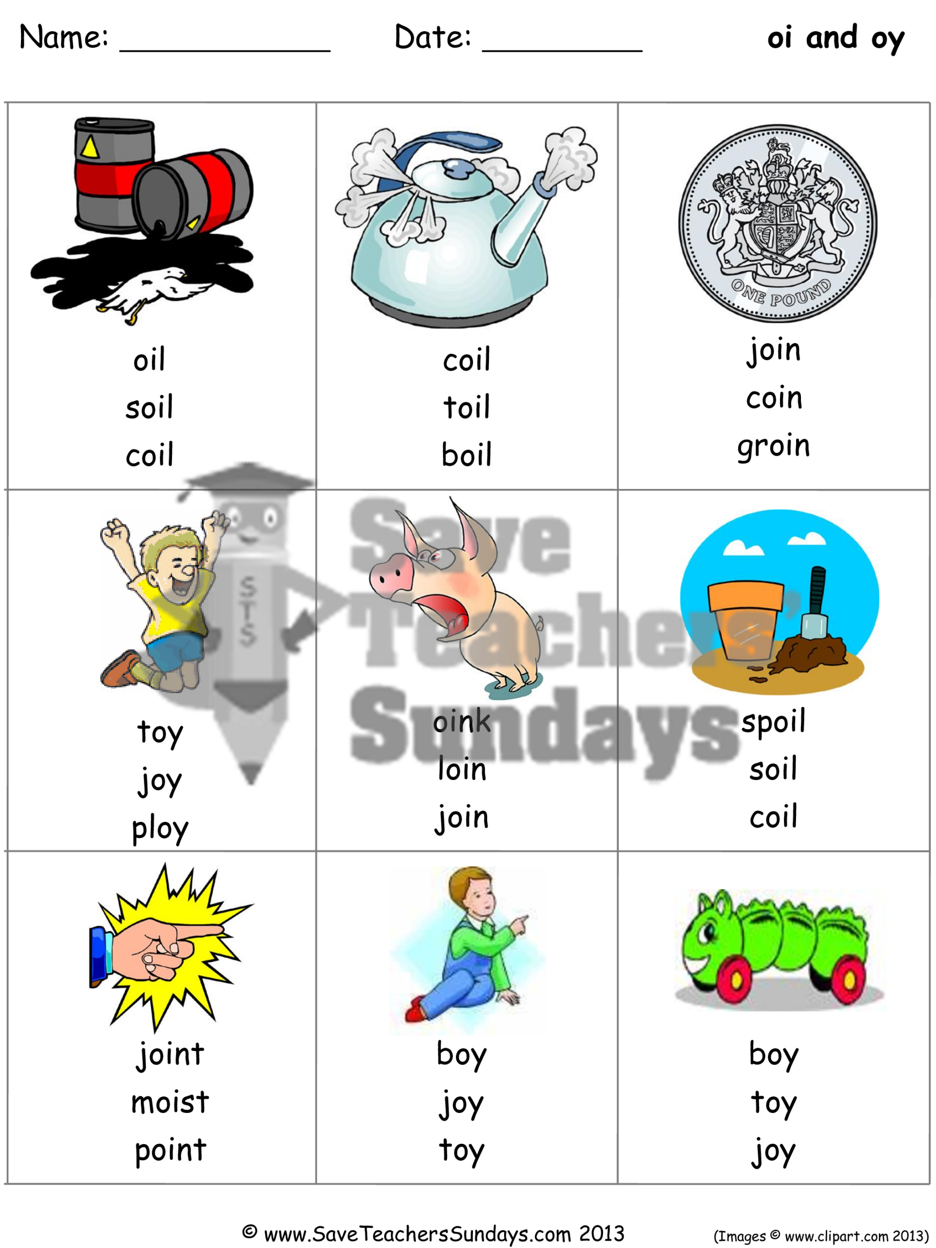 Year 1 Oi And Oy Worksheets Lesson Plans And Other Primary Teaching Resource