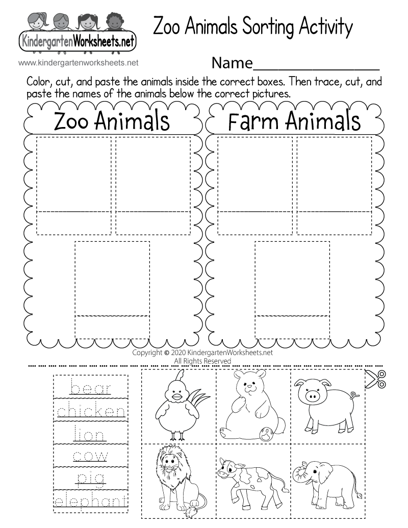 Zoo Animals Sorting Activity Worksheet Free Printable Digital PDF Zoo Animals Sorting Activity Worksheet Free Printable Digital PDF