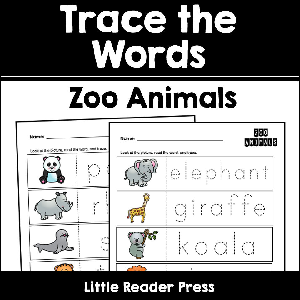 preschool zoo animal worksheets